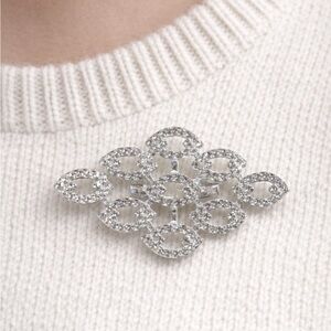 Vintage crystal brooch